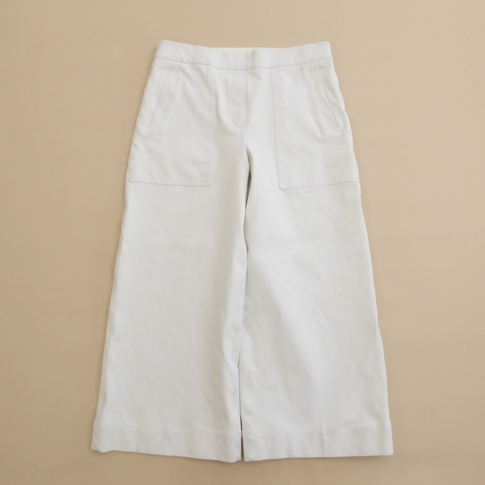 Elegant Cream Wide-Leg Pants